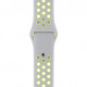 Ремешок Silicone with Flat Silver/Volt Nike for Apple Watch 38/42mm